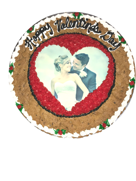 Valentine's Day Photo Cookie Cake